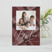 Liefde & Vreugde Foto Vakantie Bourgondië Feestdagenkaart (Staand voorkant)