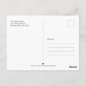 Liefde & Vreugde | Kerst Typografie Foto Briefkaar Briefkaart (Achterkant)