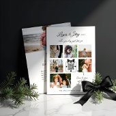 Liefde & vreugde Moderne Minimale QR-code Video Be Feestdagenkaart