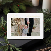 Liefde & vreugde Moderne Minimale QR-code Video Be Folie Feestdagenkaart