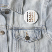 Liefde Vreugde Uitmuntendheid Trots Zwart Verleden Ronde Button 5,7 Cm (In situ)