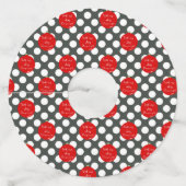 Liefde & Vreugde voor Jou Feestelijke Feest Gast N Wijnglaslabel (Voorkant)