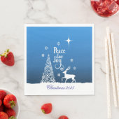 Liefde, Vreugde, Vrede, Kerstmis - Personaliseer Servet (Insitu)