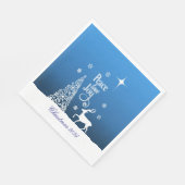 Liefde, Vreugde, Vrede, Kerstmis - Personaliseer Servet (Hoek)