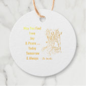 Liefde Vreugde Vrede Wensen Bedankjes Labels (Voorkant)