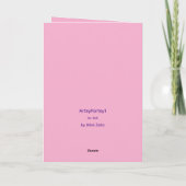 “LIEFDE, VREUGDE, VRIDE” (Personaliseer) 5 x 7 Kaart (Achterkant)