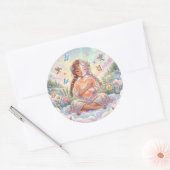 Liefde & Vriendelijkheid Esthetiek Ronde Sticker (Envelop)