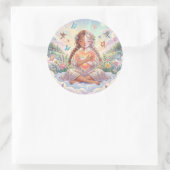 Liefde & Vriendelijkheid Esthetiek Ronde Sticker (Tas)