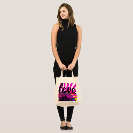 LIEFDE Vrijdag grote stad mode Tote Bag (Voorkant (model))