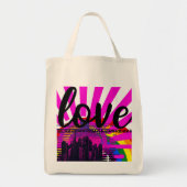 LIEFDE Vrijdag grote stad mode Tote Bag (Voorkant)