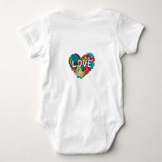 Liefde vrouwen romper (Achterkant)