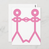Liefde Vrouwen Roze 2006 Icon Art Briefkaart (Voorkant / Achterkant)
