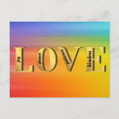 LIEFDE-Vruchten van Gods Geest Christelijk Geloof Briefkaart (Voorkant)