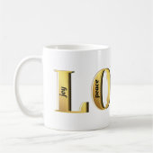 LIEFDE-Vruchten van Gods Geest Christelijk Geloof Koffiemok (Links)