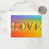 LIEFDE-Vruchten van Gods Geest Christelijk Geloof Notitiekaartje (Voorkant / Achterkant in situ)