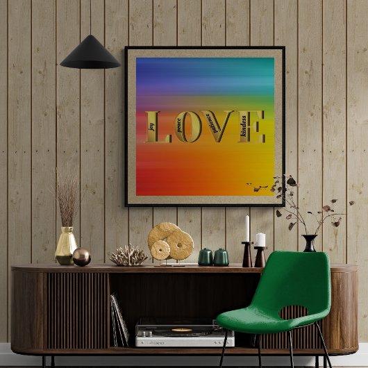 LIEFDE-Vruchten van Gods Geest Christelijk Geloof Perfect Poster