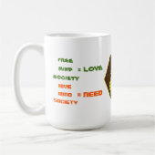 Liefde vs behoefte koffiemok (Links)