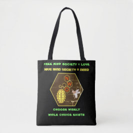 Liefde vs Behoefte (zwart) Tas