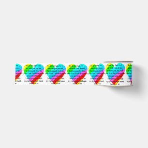 LIEFDE VULDE JESAJA 41:10 ONTWERP GROSGRAIN LINT