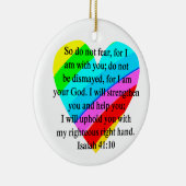 LIEFDE VULDE JESAJA 41:10 ONTWERP KERAMISCH ORNAMENT (Rechts)