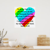 LIEFDE VULDE JESAJA 41:10 ONTWERP POSTER (Keuken)