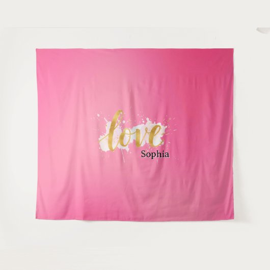 Liefde Wandkleed (Voorkant (horizontaal))