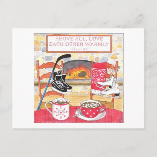 Liefde warm Inspirerend Post Kaart (Voorkant)