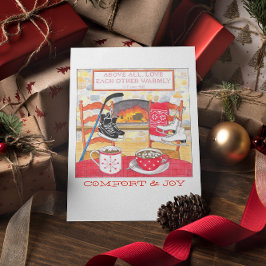 Liefde Warmte Kerst Kaart