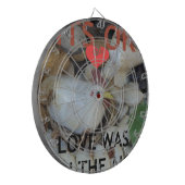 Liefde was in de lucht dartbord (Voorkant Links)