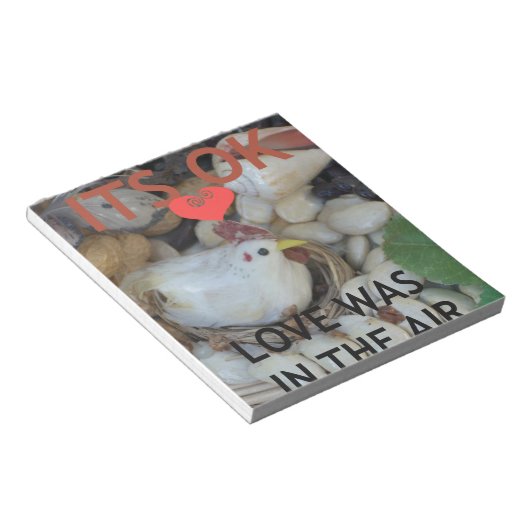 Liefde was in de lucht notitieblok (Schuin)