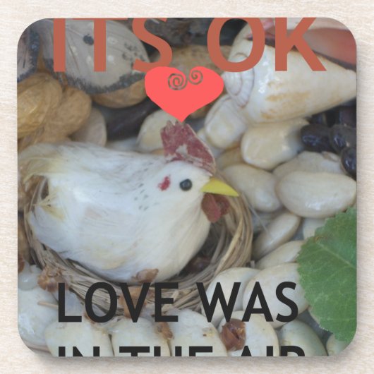 Liefde was in de lucht onderzetter (Voorkant)