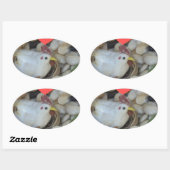 Liefde was in de lucht ovale sticker (Vel)