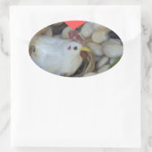 Liefde was in de lucht ovale sticker (Tas)