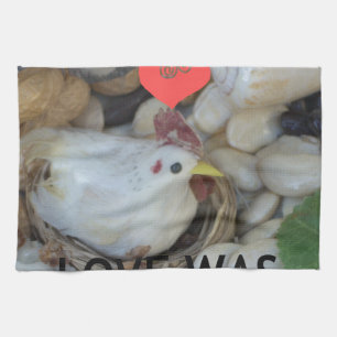 Liefde was in de lucht theedoek