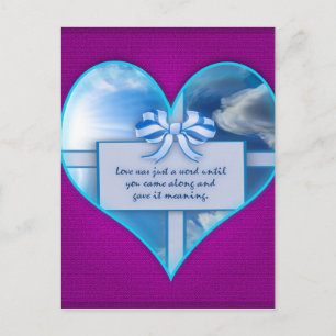 Liefde was slechts een woord briefkaart