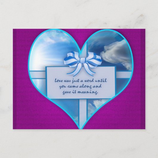 Liefde was slechts een woord briefkaart (Voorkant)