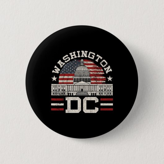 Liefde Washington Dc Usa Cadeau Ontwerp Idee  Ronde Button 5,7 Cm (Voorkant)