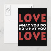 Liefde wat je doet briefkaart (Voorkant / Achterkant)