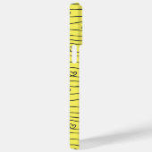 Liefde wat je doet met hart en strepen geel Case-Mate iPhone case (Achterkant / Rechts)