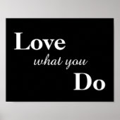 Liefde wat je doet Poster (Voorkant)