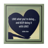 LIEFDE Wat je doet Quote Tegel - Adiela Akoo Tegeltje (Voorkant)