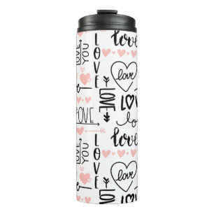 Liefde waterfles thermosbeker
