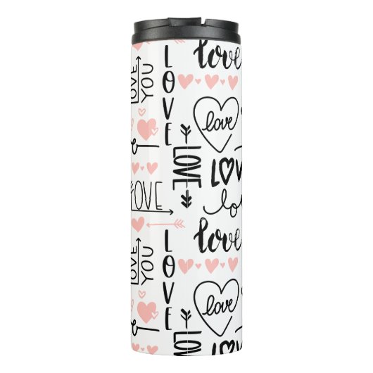 Liefde waterfles thermosbeker (Achterkant)