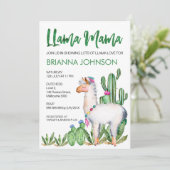 Liefde Waterverf Baby shower Uitnodiging (Staand voorkant)