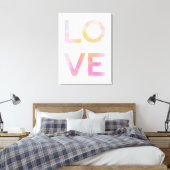 Liefde, Waterverf Canvas Afdruk (Insitu (Slaapkamer))