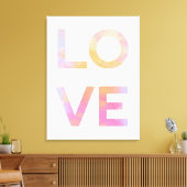 Liefde, Waterverf Canvas Afdruk (Insitu (Woonkamer))