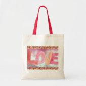 Liefde:Waterverf Canvas tas (Voorkant)