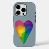 "LIEFDE" Waterverf Hart Case-Mate iPhone Case (Achterkant)