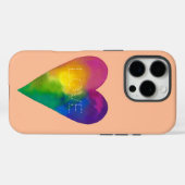 "LIEFDE" Waterverf Hart Case-Mate iPhone Case (Achterkant (horizontaal))