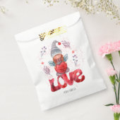 Liefde Waterverf Lady Gnome Met Hart Valentijn Bedankzakje (Gezegeld)